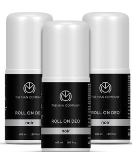 THE MAN COMPANY NOIR Deo Roll On for Men, Pack of 3, 55ml each Deodorant Roll-on  -  For Men