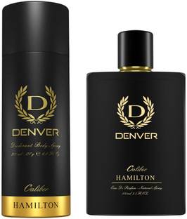 DENVER Caliber Perfume100 ml and Caliber Deo 200 ml Combo Deodorant Spray  -  For Men