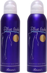 RASASI 2 Blue Lady Deodorant Spray  -  For Women