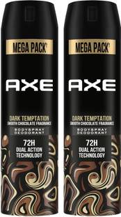 AXE Dark Temptation Long Lasting For Men (Pack of 2) Body Spray  -  For Men