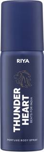 RIYA Thunderheart Blue Deodorant | Long Lasting Fragrance Perfume Body Spray  -  For Men