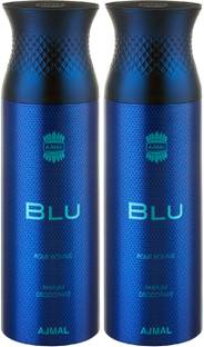 Ajmal Blu & Blu Deodorant Spray  -  For Men