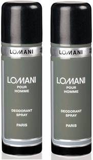 LOMANI POUR HOMME DEODORENT PACK OF 2 Body Spray  -  For Men & Women