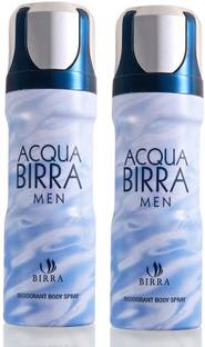 BIRRA ACQUA DEODORANT BODY SPRAY, 200 ml EACH ,PACK OF 2 Body Spray  -  For Men & Women