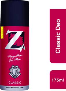 Z - Magnetism for Men Classic Deo 175g Pack of 1 Deodorant Spray  -  For Men & Women