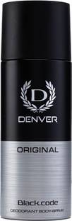 DENVER Original Black.code Deodorant Deodorant Spray  -  For Men