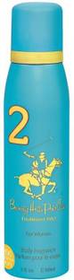 beverly hills Polo Club 2 Women Body Spray 1200 Fragrance Shots Perfume Body Spray  -  For Women