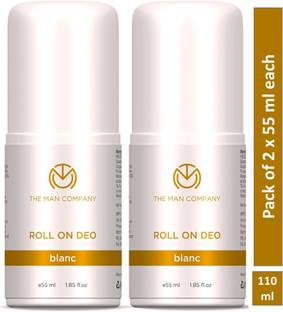 THE MAN COMPANY BLANC Antiperspirant Deo Roll On Pack of 2, 55ml each Deodorant Roll-on  -  For Men