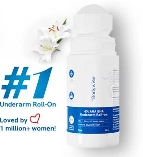 Be Bodywise 4% AHA BHA Underarm Roll On | Reduces Pigmentation & Odour | Flora Fragrance Deodorant Roll-on  -  For Women