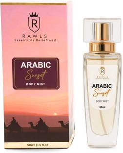 RAWLS Arabic Sunset Body Mist - Jasmine absolute, Orange, Vanilla and Sandalwood Body Mist  -  For Men & Women