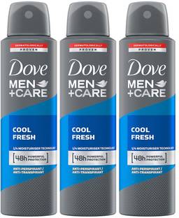 DOVE Men+Care Cool Fresh Dry Spray Antiperspirant Deodorant (Pack of 3) Deodorant Spray  -  For Men