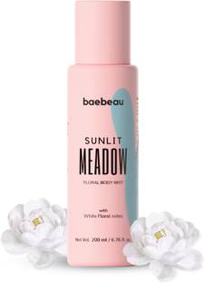 baebeau Sunlit Meadow Body Mist with Long Lasting Fragrance of White Floral Body Mist  -  For Men & Women