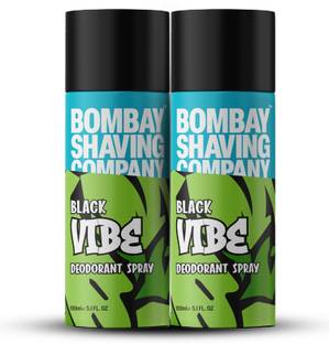 BOMBAY SHAVING COMPANY Black Vibe 150ml x 2 Combo Deodorant Spray  -  For Men