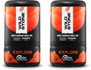 Wild Stone Explore Anti-Odour Roll On | Up to 72-hour Odour Control |Long-Lasting Freshness Deodorant Roll-on  -  For Men