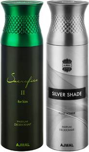 Ajmal Sacrifice II & Silver Shade Deodorant Spray  -  For Men