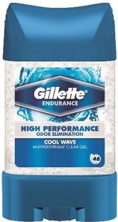 Gillette High Performance Cool Wave Antiperspirant Clear Gel 70ml Deodorant Gel  -  For Men