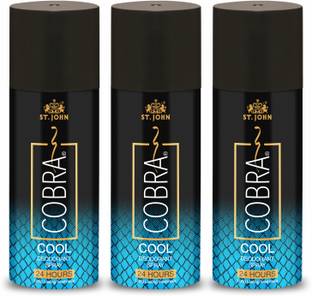 ST-JOHN Cobra Gas Deo Cool Pack of 3 (150ml) Deodorant Spray Deodorant Spray  -  For Men