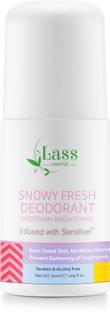 Lass Natural Snowy Fresh Long Lasting Deo|Remove Bad Odour|Brightens & Exfoliates Underarms Deodorant Roll-on  -  For Women