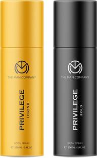 THE MAN COMPANY Privilege Legend & Privilege Bold Deodorant Spray  -  For Men