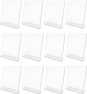 CPI 12 Compartments Acrylic 12 pcs Acrylic QR Code scanner stand phone pay google pay paytm stand 6x4 Inches