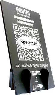 TRAQ 1 Compartments ACRYLIC QR CODE STAND