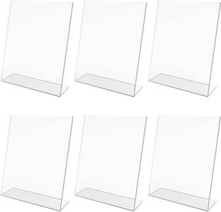 Parikshit Sublimation 1 Compartments Acrylic 6 pcs Acrylic QR Code scanner stand phone pay google pay paytm stand 6x4 Inches