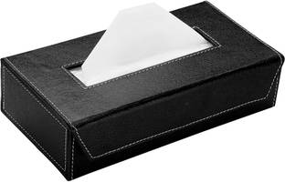 tinytoyz 1 Compartments Tissue Box Holder with 100 Pulls Cotton Rags Tissue for Office Desks,Cars & Home TISSUE PAPER HOLDER