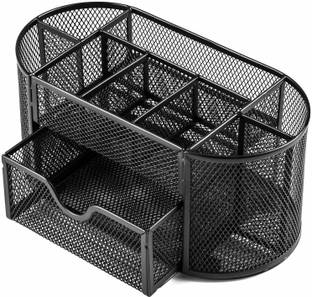 aalok enterprise 9 Compartments Metal Office,School,Pen Stationary Holder, Desktop File Holder