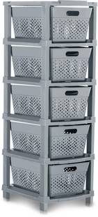 Pinkwhale 5 Compartments Plastic Modular Drawer