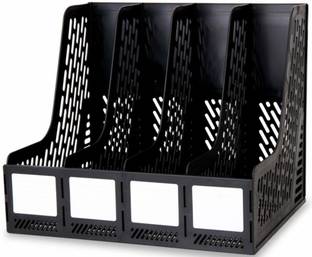 Anirdesh 4 Compartments Plastic File Holder