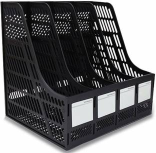 SYADEL 4 Compartments Plastic File Rack