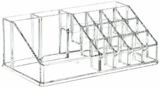 tvAt 16 Compartment Cosmetic Lipstick Storage Organizer Box Holder Lipstick (Clear) Lipstick organizer Vanity Box