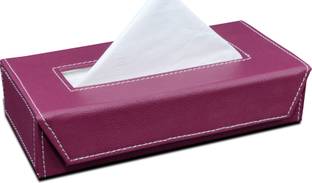 tinytoyz 1 Compartments Tissue Box Holder with 100 Pulls Cotton Rags Tissue for Office Desks,Cars & Home Tissue Paper Holder