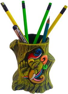 All Of All 1 Compartments clay Hand Crafted clay pen stand