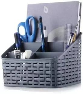 XAMA 5 Compartments Plastic Pen Holder