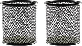 YAYPIK 2 Compartments METAL MESH Pen Holder