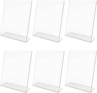 CPI 6 Compartments Acrylic QR Code Paper Stand Phonepe Google Pay Bhim UPI Bharatpe Paper Holder