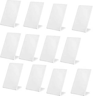 CPI 12 Compartments Acrylic Acrylic QR Bar Code Display Stand for BHIM, PHONEPE, Google Pay Stand 4"X6" (A6)