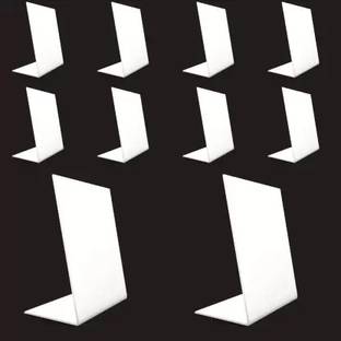 Yaro 4 Compartments Acrylic QR Bar Code Display Stand,BHIM, , Google Pay Stand 4" X 6"SET OF 4)