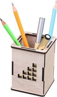 GENIYO 1 Compartments Pen & Pencil Holder for Desk Cute, Pencil Cup Organizer for Office Supplies, Desk Organizers and Accessories for Workspace School, Decor Aesthetic Office.