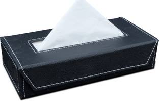 tinytoyz 1 Compartments Tissue Box Holder with 100 Pulls Cotton Rags Tissue | for , Home Kictchen & Car Tissue Paper Holder