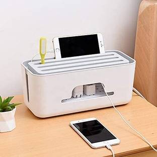 IMPRONOW 1 Compartments cable organizer with Mobile Stand Hiding Cover Organizer for Children Safe Cable Management Box