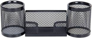 Foxgrow 3 Compartments Metal Metal Desk Organizer with 3 Compartments