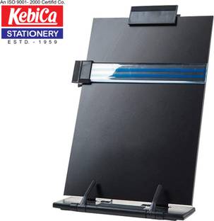 Kebica 1 Compartments Metal Acrylic Textbook Document Holder || Writing Pad Clip Holder Office Business Meeting Use