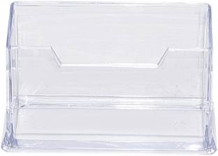 DAHSHA 1 Compartments Acrylic Card Holder Stand Visitng card Holder Stand