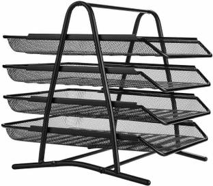 DIVINZ 4 Compartments Metal Mesh Desk Organizers