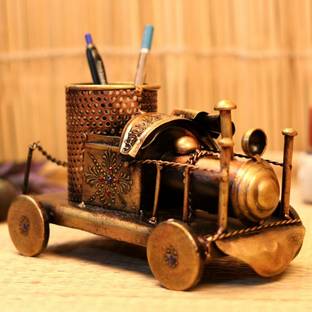 kreative garage 1 Compartments IRON PREMIUM HANDCRAFTED ENGINE SHAPE PEN STAND/PEN HOLDER PACK OF 1