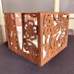 DSticker 1 Compartments Napkin Holder Stand For Dining Table Décor Wood
