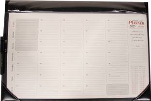 Sukeshcraft 1 Compartments Black Table Planner calendar Jan. 2024 to Dec. 2024 (18.5 X 13 Inch.)