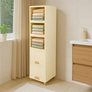 Surety for Safety 5 Multipurpose Organizer for Storage Foldable Wardrobe Plastic Almirah